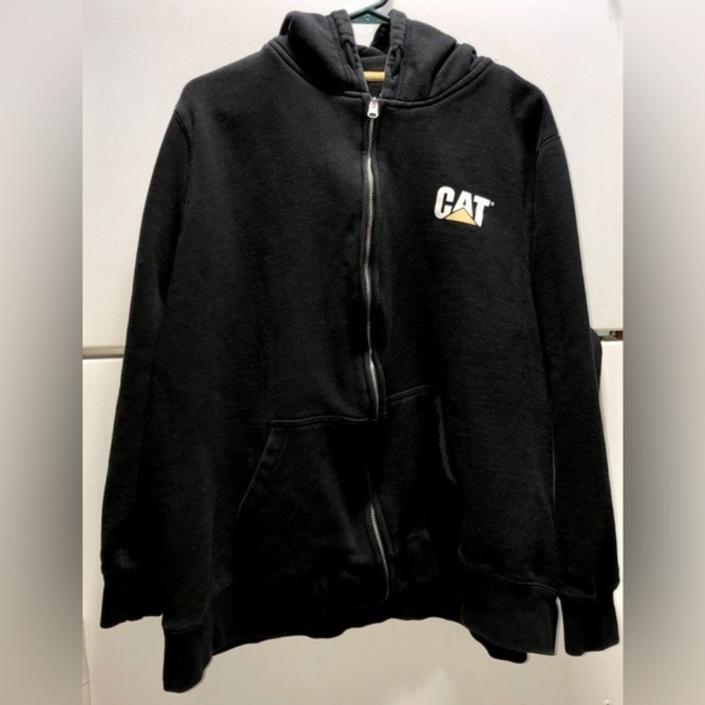 💫Caterpillar Trademark Banner Full Zip Up Hoodie